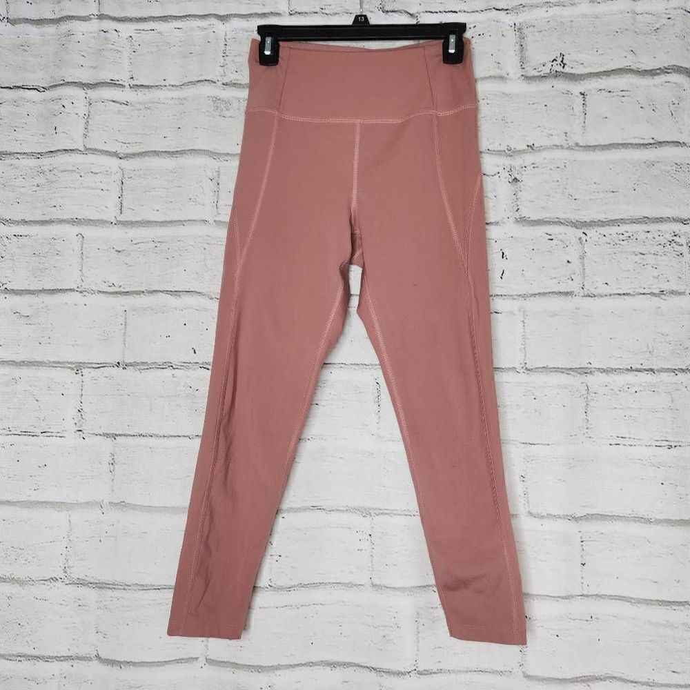 Girlfriend Collective #4008 Compressive High-Rise Leggings Rose Brown Small
